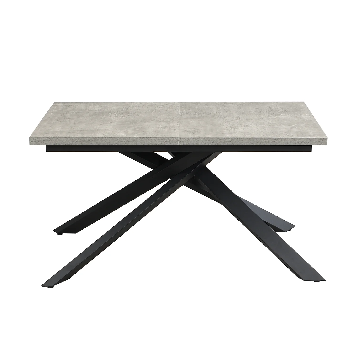 B-Ware Ausziehtisch MALTE Beton X-Gestell - Image 3