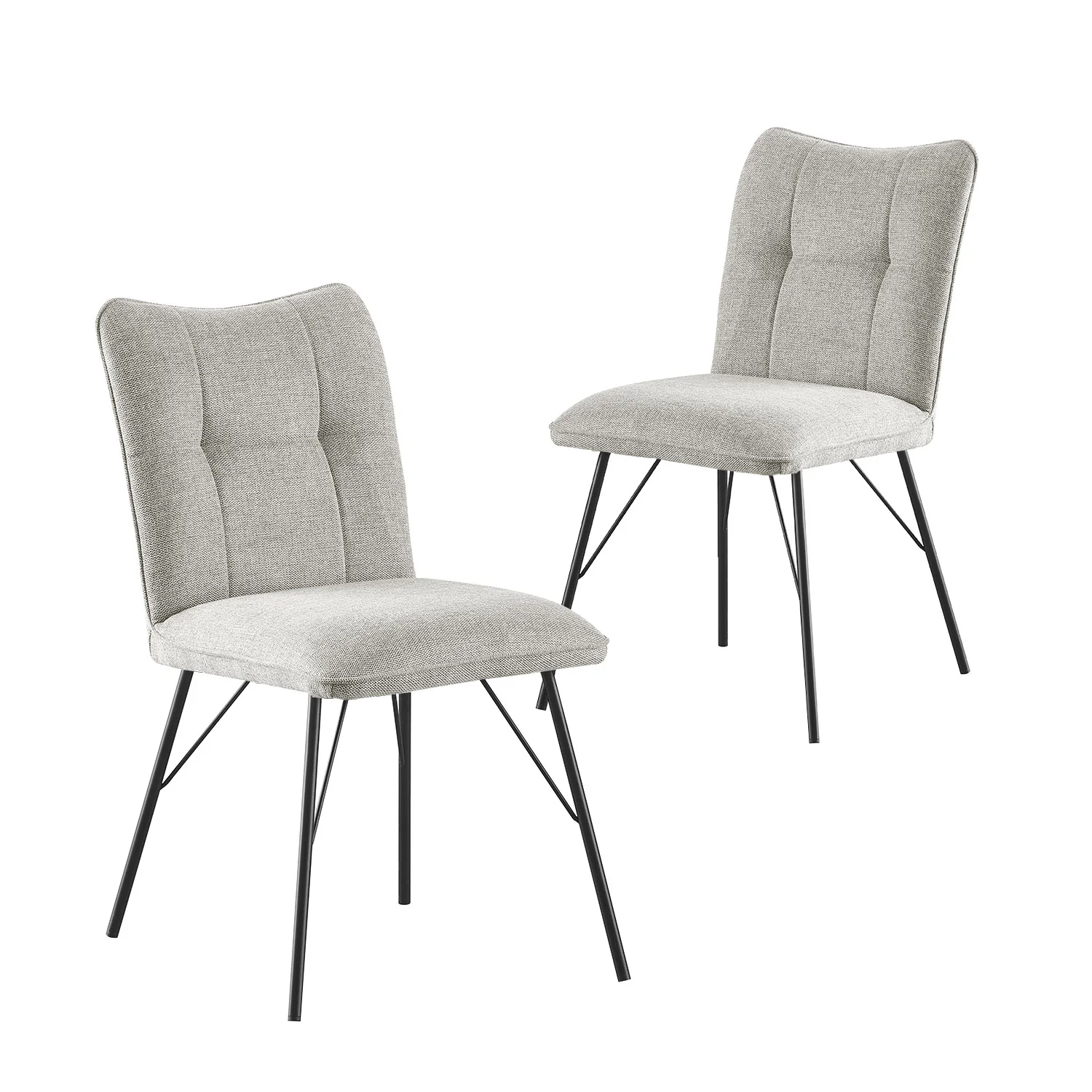 B-Ware Esszimmerstuhl NELE, 2er Set, Grau