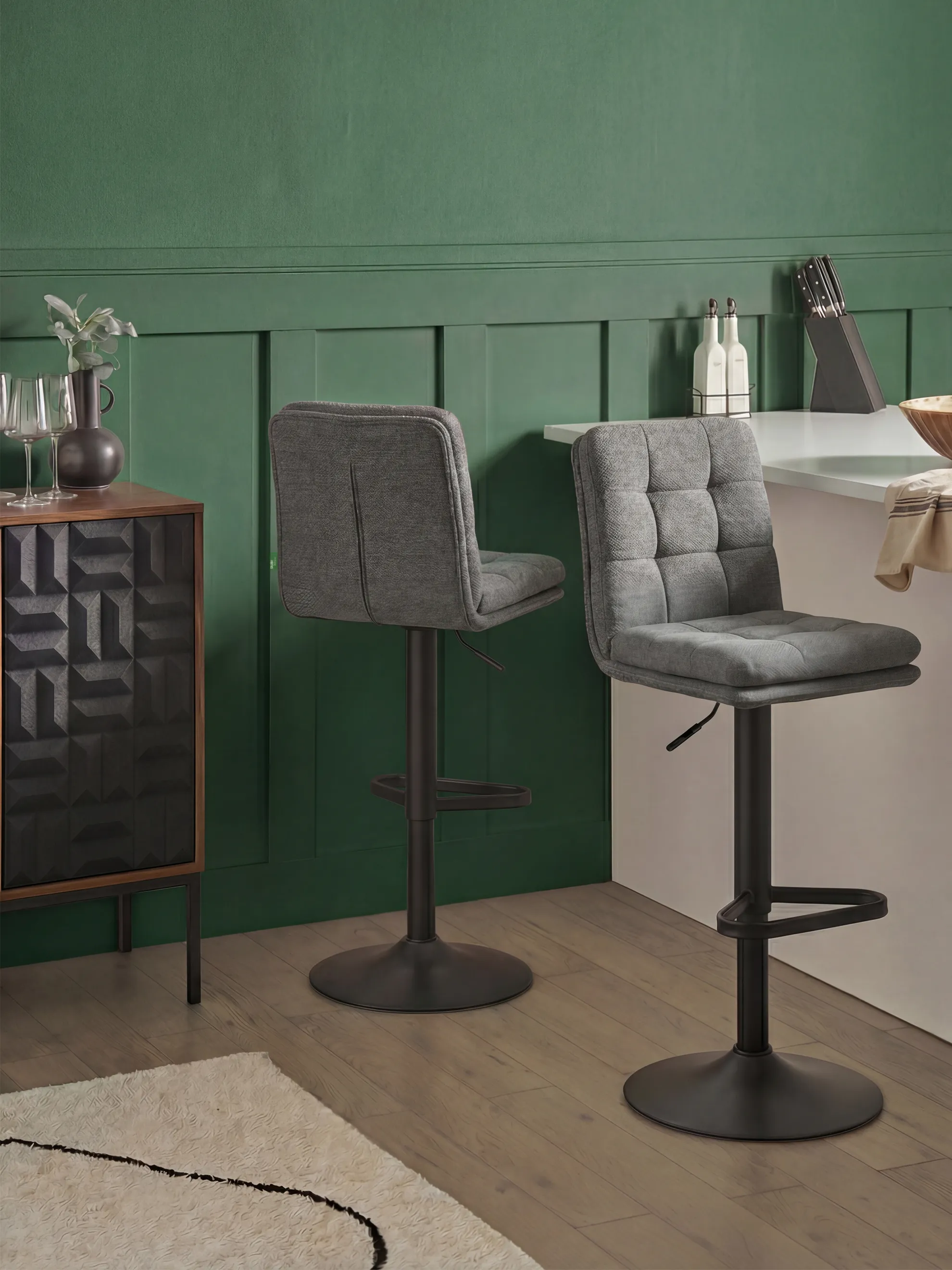 Barhocker Juno 2er-Set - Webstoff - Image 20