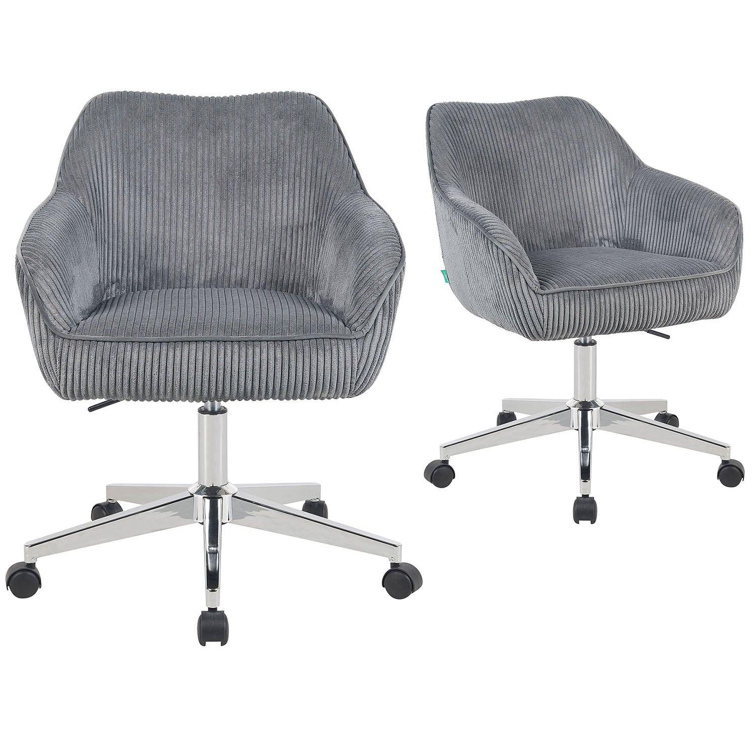 Bürostuhl Mika-Elio 2er-Set – Höhenverstellbar, 360° Drehbar, Matt-Schwarz - Image 56