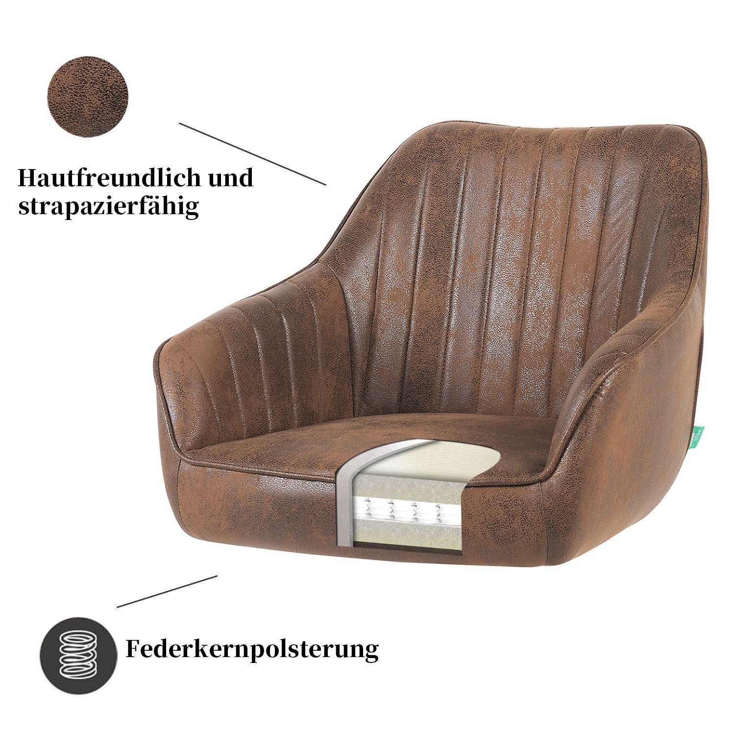 Esszimmerstuhl Mika-Finn 2er-Set | 360° drehbar | Eiche geölt Natur - Image 122