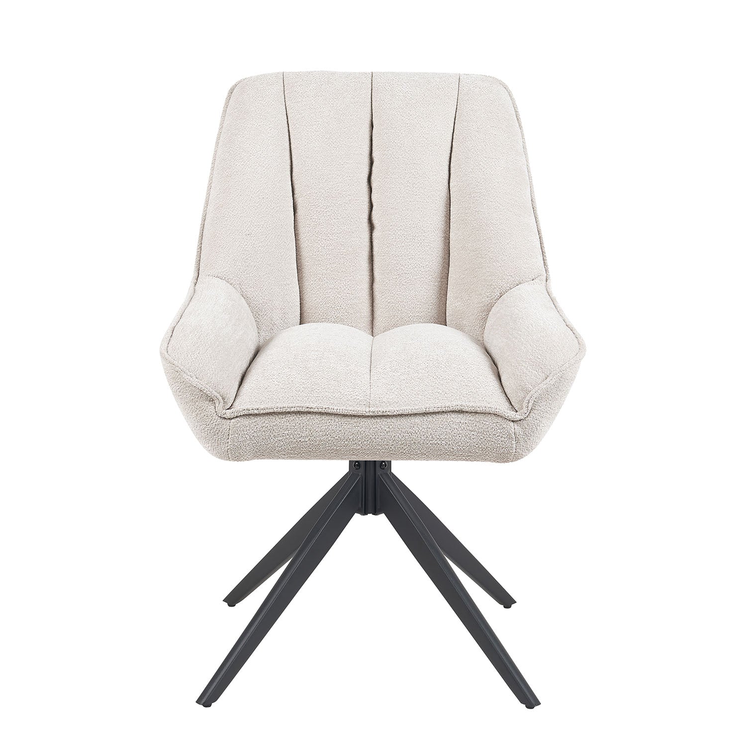 Esszimmerstuhl Mika-Zoe 2er-Set | 360° drehbar | Metall pulverbeschichtet Matt-Schwarz - Image 11