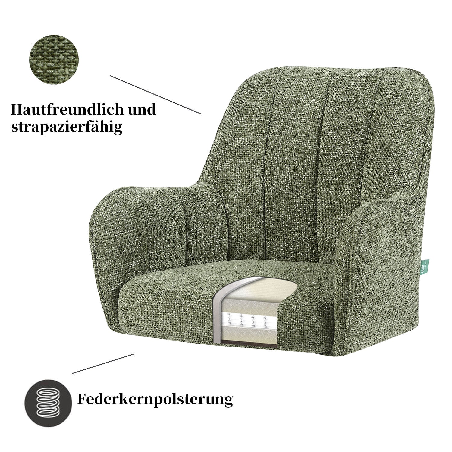 Esszimmerstuhl THOMAS-ZARA - zeitloser Polsterstuhl mit Federkernpolsterung - Image 35