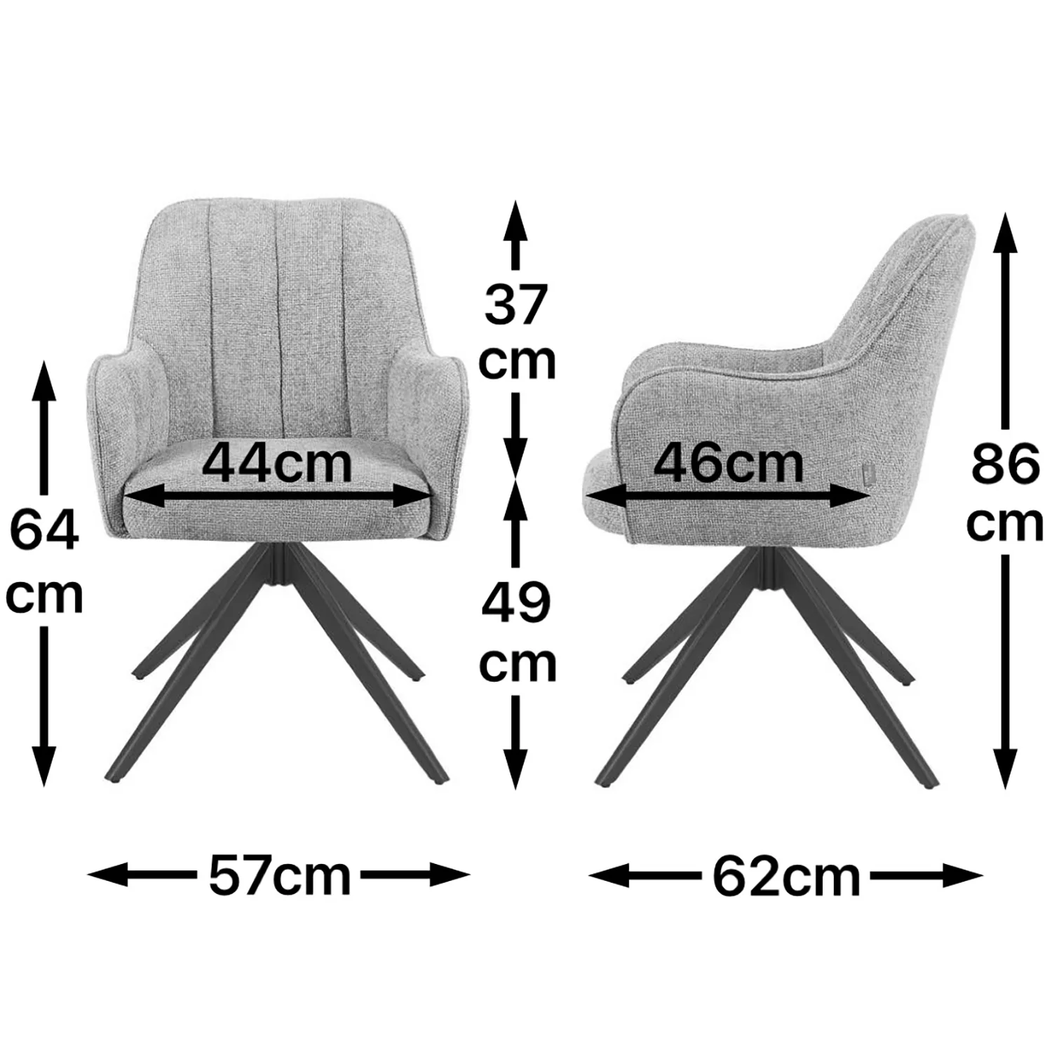 Esszimmerstuhl THOMAS-ZARA - zeitloser Polsterstuhl mit Federkernpolsterung - Image 43